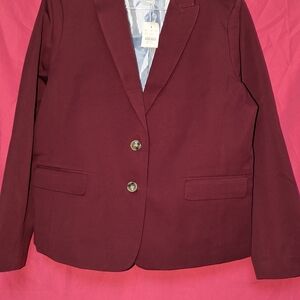 J. Crew Deep Burgundy Blazer Woman's Plus Size 18